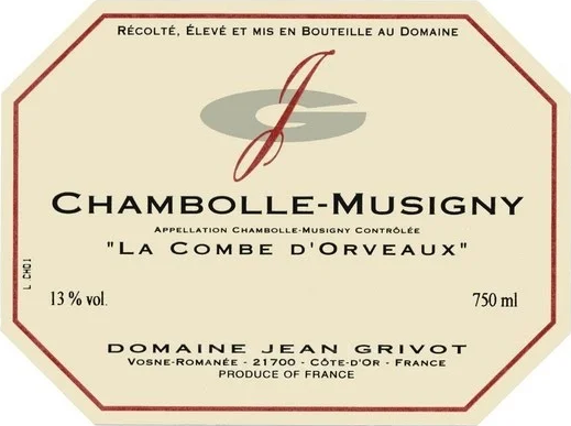 2020 Chambolle-Musigny, La Combe d\'Orveau, Domaine Jean Grivot
