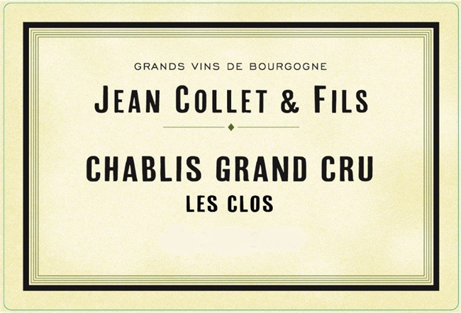 2022 Chablis Grand Cru, Les Clos, Domaine Jean Collet