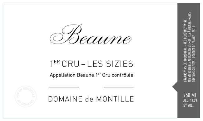 2021 Beaune 1er Cru Rouge, Les Sizies, Domaine de Montille