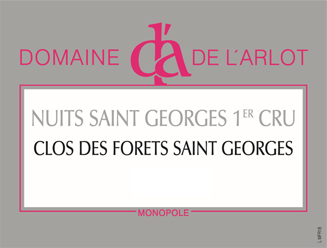 2018 Nuits-Saint-Georges 1er Cru, Clos des Forets Saint Georges, Domaine de l\'Arlot