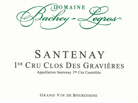 2019 Santenay 1er Cru Blanc, Clos des Gravières, Domaine Bachey-Legros
