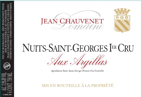 2017 Nuits-Saint-Georges 1er Cru, Aux Argillas, Domaine Jean Chauvenet