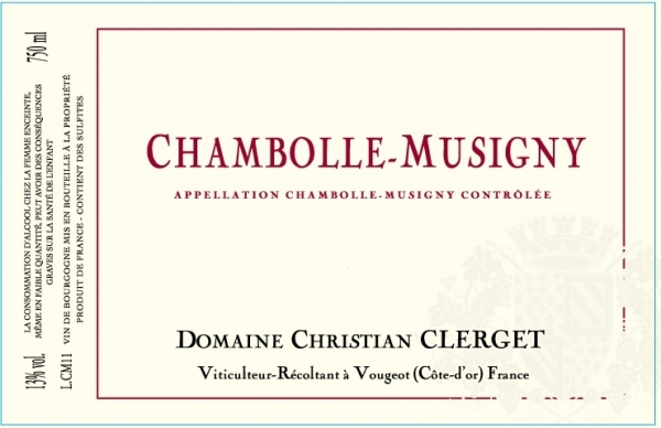 2018 Chambolle-Musigny, Domaine Christian Clerget