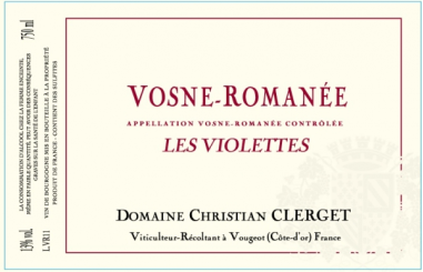 2020 Vosne-Romanée, Les Violettes, Domaine Christian Clerget