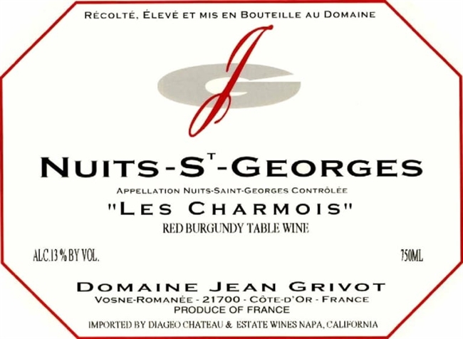 2021 Nuits-Saint-Georges, Les Charmois, Domaine Jean Grivot