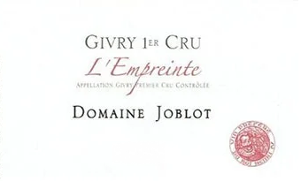 2020 Givry 1er Cru Rouge, L\'empreinte, Domaine Joblot