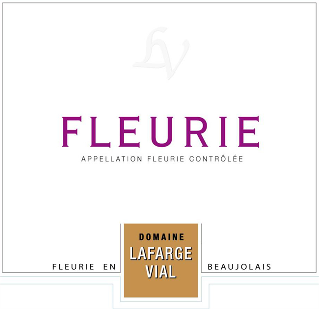 2019 Fleurie, Domaine Lafarge Vial