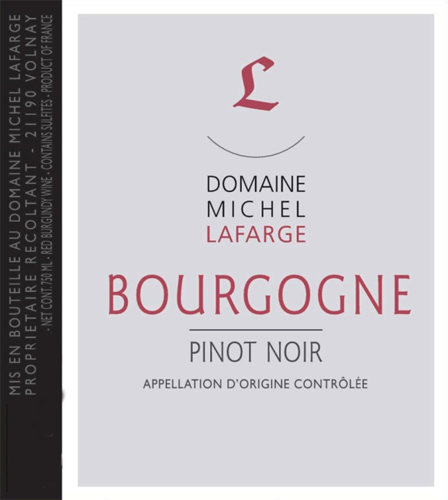 2019 Bourgogne, Pinot Noir, Domaine Michel Lafarge