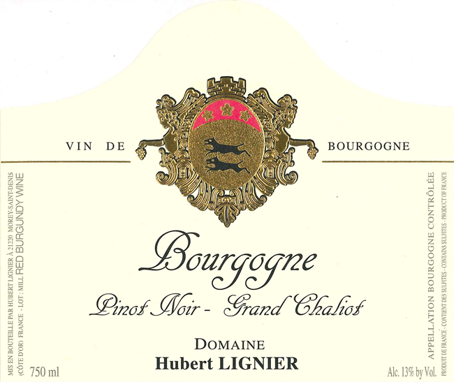 2020 Bourgogne Rouge, Grand Chaliot, Domaine Hubert Lignier