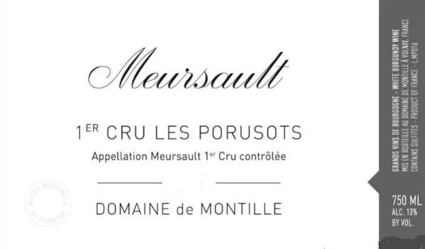 2021 Meursault 1er Cru, Les Porusots, Domaine de Montille