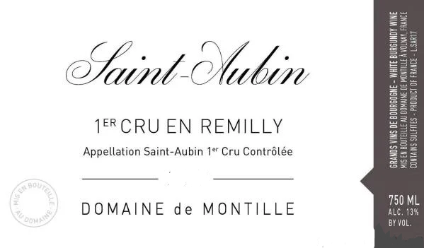 2021 Saint-Aubin 1er Cru Blanc, En Remilly, Domaine de Montille