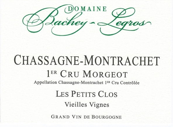 2021 Chassagne-Montrachet 1er Cru Blanc, Morgeot, Les Petits Clos, Domaine Bachey-Legros