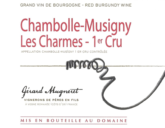 2021 Chambolle-Musigny 1er Cru, Les Charmes, Domaine Gérard Mugneret 