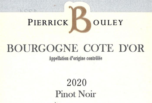 2020 Bourgogne Côte d\'Or