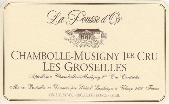 2021 Chambolle-Musigny 1er Cru, Les Groseilles, Domaine de la Pousse d\'Or