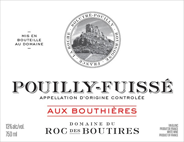 2019 Pouilly-Fuissé, Aux Bouthières, Domaine du Roc des Boutires, MAGNUM!