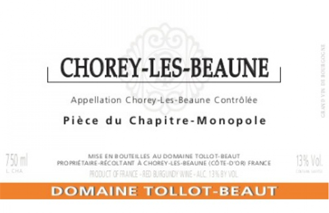 2021 Chorey-lès-Beaune, Pièce du Chapitre, Domaine Tollot-Beaut