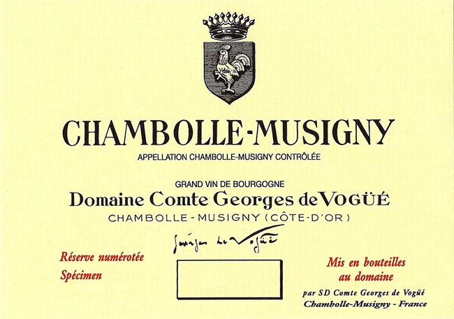 2018 Chambolle-Musigny, Domaine Comte Georges de Vogüé